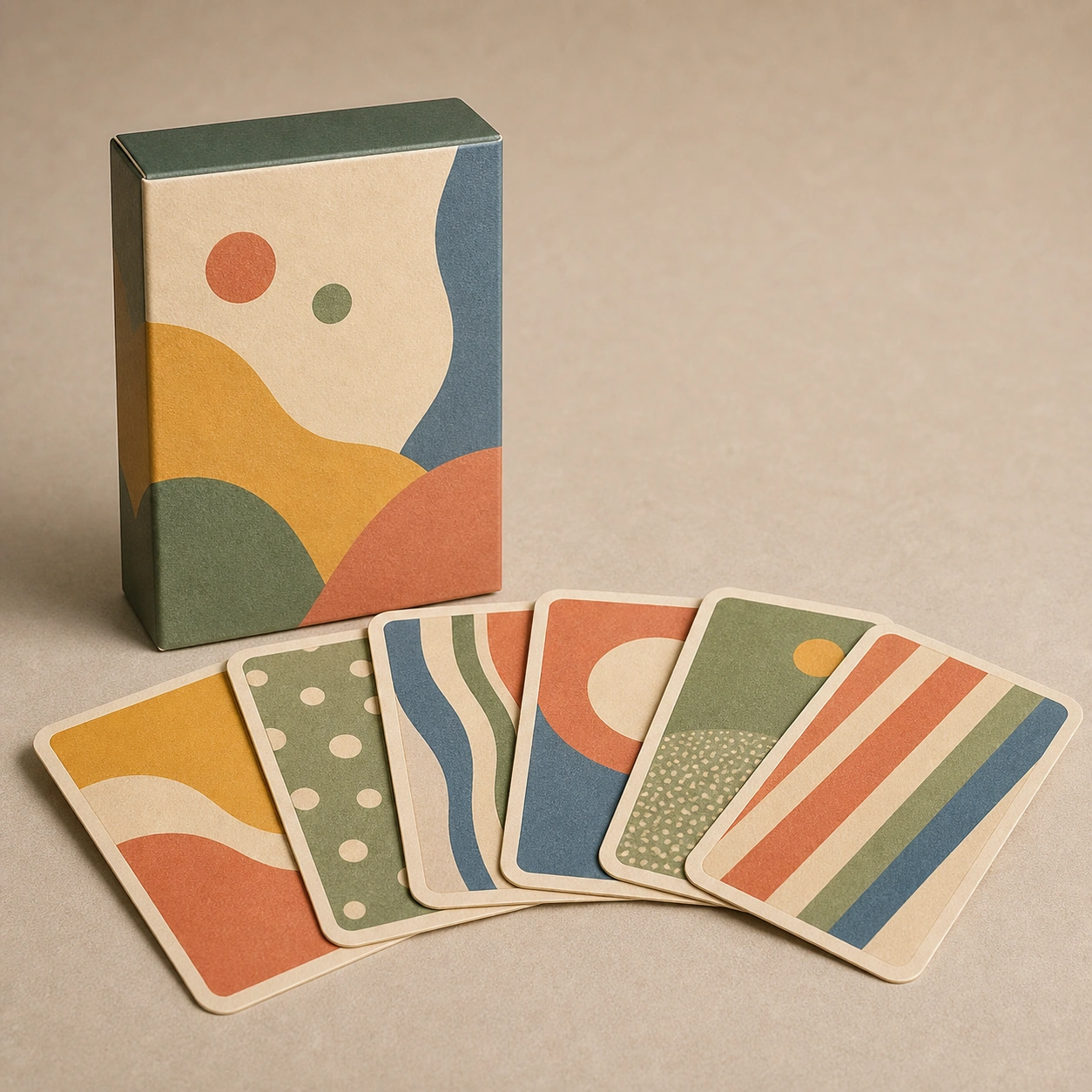 Realistic studio product card for Quickdraw Party, a fictional card game item.