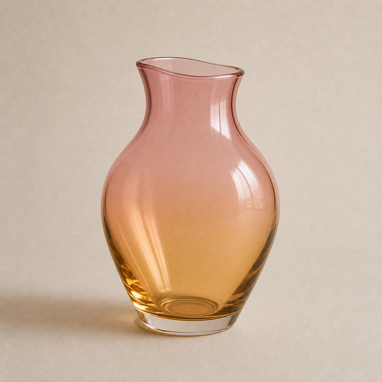 Realistic studio product card for Gradient Glass Vase, a fictional home item.