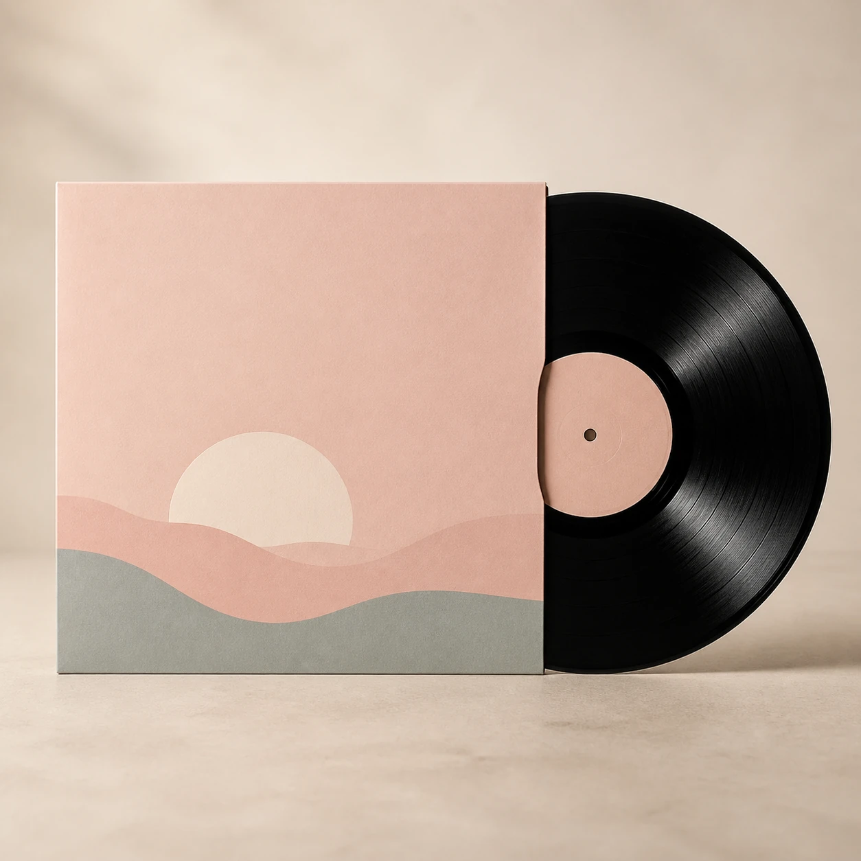 Realistic studio product card for Harbor Lights, a fictional vinyl item.