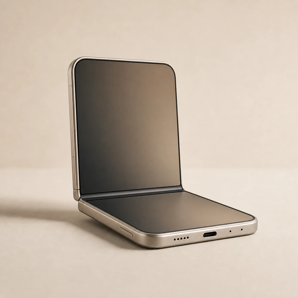Realistic studio product card for Noveris Fold, a fictional premium electronics item.